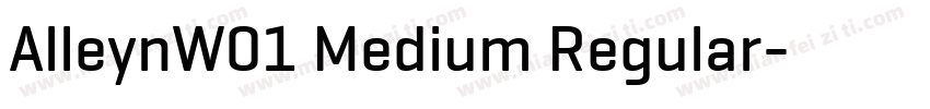 AlleynW01 Medium Regular字体转换
